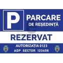 Parcare de Resedinta Rezervata Autorizatie Nr ADP