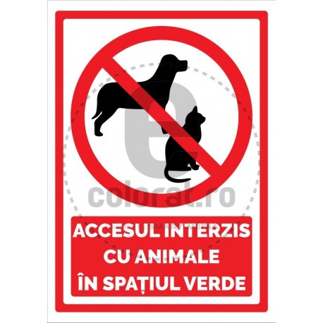 Accesul Interzis cu Animale in Spatiul Verde 2