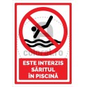Este Interzis Saritul in Piscina