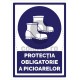 Semn Obligativitate Protectie Obligatorie a Picioarelor v2