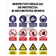 Respectati Regulile de Protectia si Securitatea Muncii 75 cm L x 100 cm H