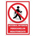 Accesul Interzis Persoanelor Neautorizate