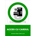 Acces cu Cardul Scaneaza Cardul Pentru Acces