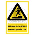 Pericol de Cadere Prin Pasire In Gol