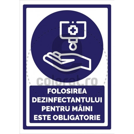 Folosirea Dezinfectantului pentru Maini este Obligatorie V2