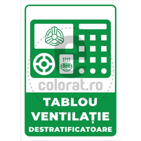 Tablou Ventilatie Destratificatoare