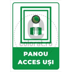 Panou Acces Usi