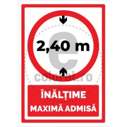 Inaltime Maxima Admisa 2.40 m v383