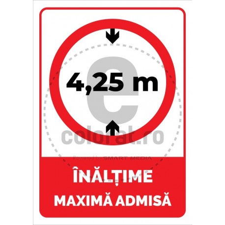 Inaltime Maxima Admisa 4.25 Metri V2