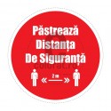 Pastreaza Distanta De Siguranta 2 m v865 Floor Graphics