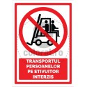 Transportul Persoanelor pe Stivuitor Interzis