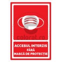 Accesul Interzis Fara Masca de Protectie