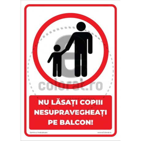 Nu Lasati Copiii Nesupravegheati pe Balcon
