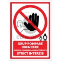 Grup Pompare Drencere Accesul Persoanelor Neautorizate Strict Interzis