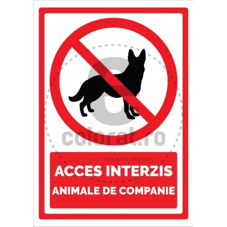 Acces Interzis Animale de Companie