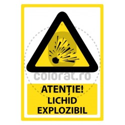 Atentie Lichid Explozibil