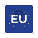 Sticker Indicativ Auto P Tara Uniunea Europeana UE EU