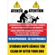 Semn Bilingv Fii Responsabil Clean Up After Your Dog