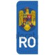 Stema Romania RO Autocolant Sticker Numar Auto