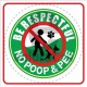Be Respectful No Poop And Pee P ec1619