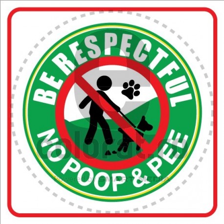 Be Respectful No Poop And Pee P ec1619