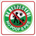 Be Respectful No Poop And Pee P ec1619