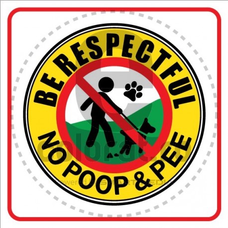 Be Respectful No Poop And Pee P ec1620