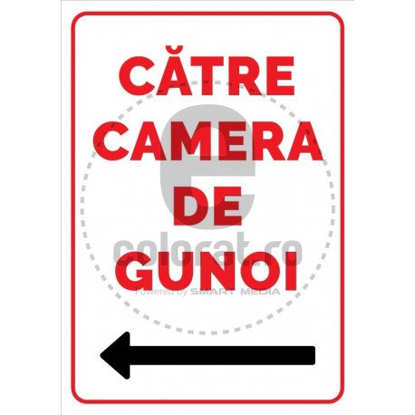 Catre Camera de Gunoi + Sageata Stanga v1175