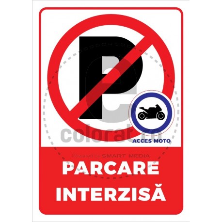 Parcare Interzisa Acces Moto v1188