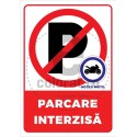Parcare Interzisa Acces Moto v1188
