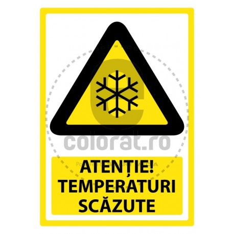 Atentie Temperaturi Scazute