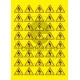 Sticker Atentie Pericol Electric - Set 40 Bucati (3.5 cm x 3 cm / buc.)