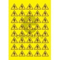 Sticker Atentie Pericol Electric - Set 40 Bucati (3.5 cm x 3 cm / buc.)