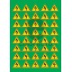 Sticker Atentie Pericol Electric - Set 40 Bucati (3.5 cm x 3 cm / buc.)