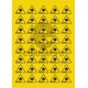Sticker Atentie Laser - Set 40 Bucati (3.5 cm x 3 cm / buc.)