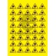 Sticker Atentie Laser - Set 40 Bucati (3.5 cm x 3 cm / buc.)