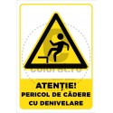 Atentie Pericol de Cadere cu Denivelare V22