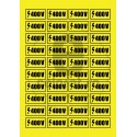 Sticker 400V - Set 40 Bucati (4.2 cm x 2.2 cm / buc.)