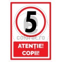 Limita Viteza 5 Km Ora Atentie Copii