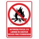 Interzis Focul Cu Lemne In Gratar Wood Fire Forbidden