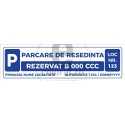 Placuta Rezervat Numar Auto Bordura v1236