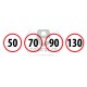 Set Limita de Viteza 50 70 90 130 (11 x 41 cm)
