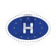 Sticker Indicativ Auto Tara UNGARIA H Uniunea Europeana