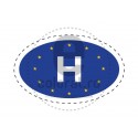 Sticker Indicativ Auto Tara UNGARIA H Uniunea Europeana