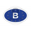 Sticker Indicativ Auto Tara BELGIA B Uniunea Europeana