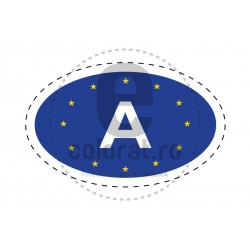 Sticker Indicativ Auto Tara AUSTRIA A Uniunea Europeana