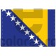 Sticker Flag 6 x 4 cm v1260 Bosnia Hertegovina