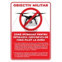 Obiectiv Militar Zona Interzisa Pentru Operarea Aeronavelor Fara Pilot La Bord Drone v1262