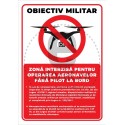 Obiectiv Militar Zona Interzisa Pentru Operarea Aeronavelor Fara Pilot La Bord Drone v1274
