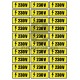 Sticker 230V - Set 30 Bucati (6.5 cm x 2.5 cm / buc.)